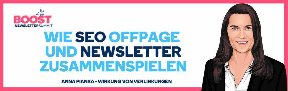 SEO OffPage-Workshop beim NEWSLETTER BOOST SUMMIT am 15.04.2021 (Workshop | Online)