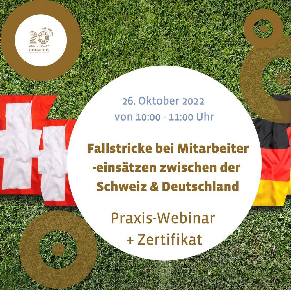 Fallstricke bei Mitarbeitereinsätzen zwischen der Schweiz und Deutschland (Webinar | Online)