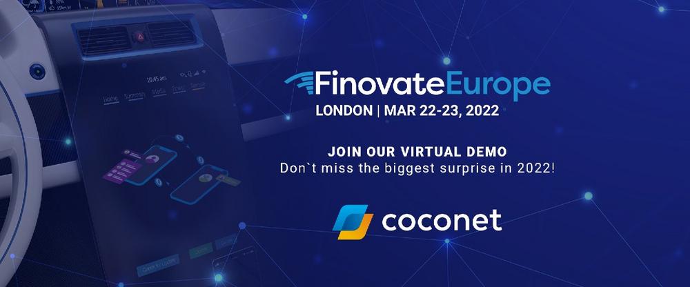 CoCoNet Demo auf der FinovateEurope 2022! (Messe | Online)
