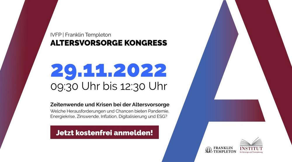 Altersvorsorge-Kongress des IVFP & Franklin Templeton 2022 (Kongress | Online)