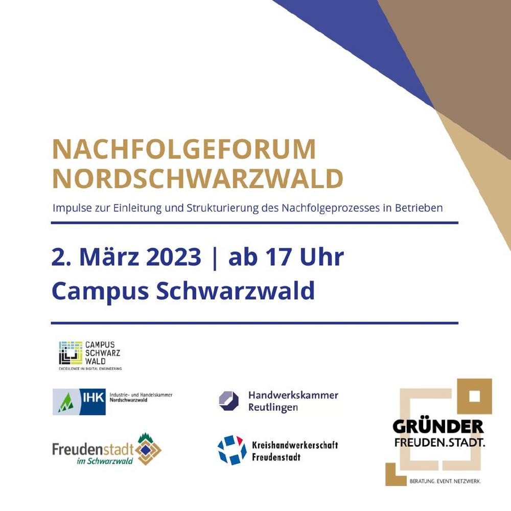 Nach­folge­forum Nord­schwarz­wald (Vortrag | Freudenstadt)