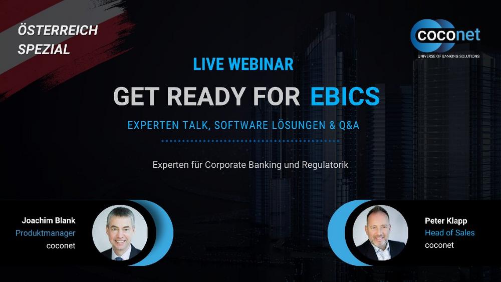 EBICS-Lösungen für Österreich | Webinar spezial (Webinar | Online)