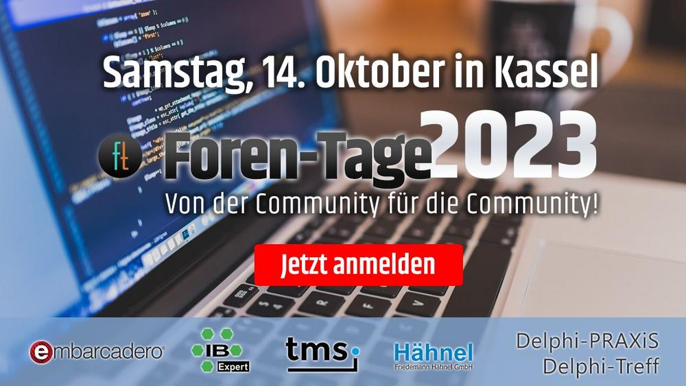 Foren-Tage für Delphi, C++Builder und RAD Studio (Konferenz | Kassel)