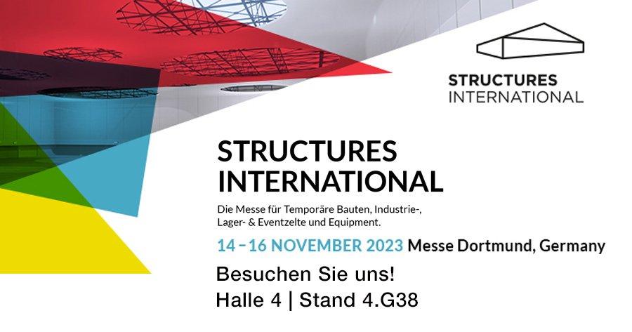 STRUCTURES INTERNATIONAL –  eine Messe für temporäre Bauten, Industrie-, Lager- und Eventzelte. (Messe | Dortmund)