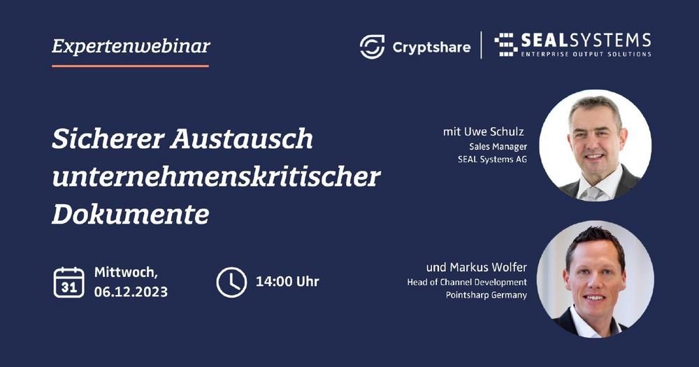 Kostenfreies Webinar | Sicherer Austausch unternehmenskritischer Dokumente (Webinar | Online)