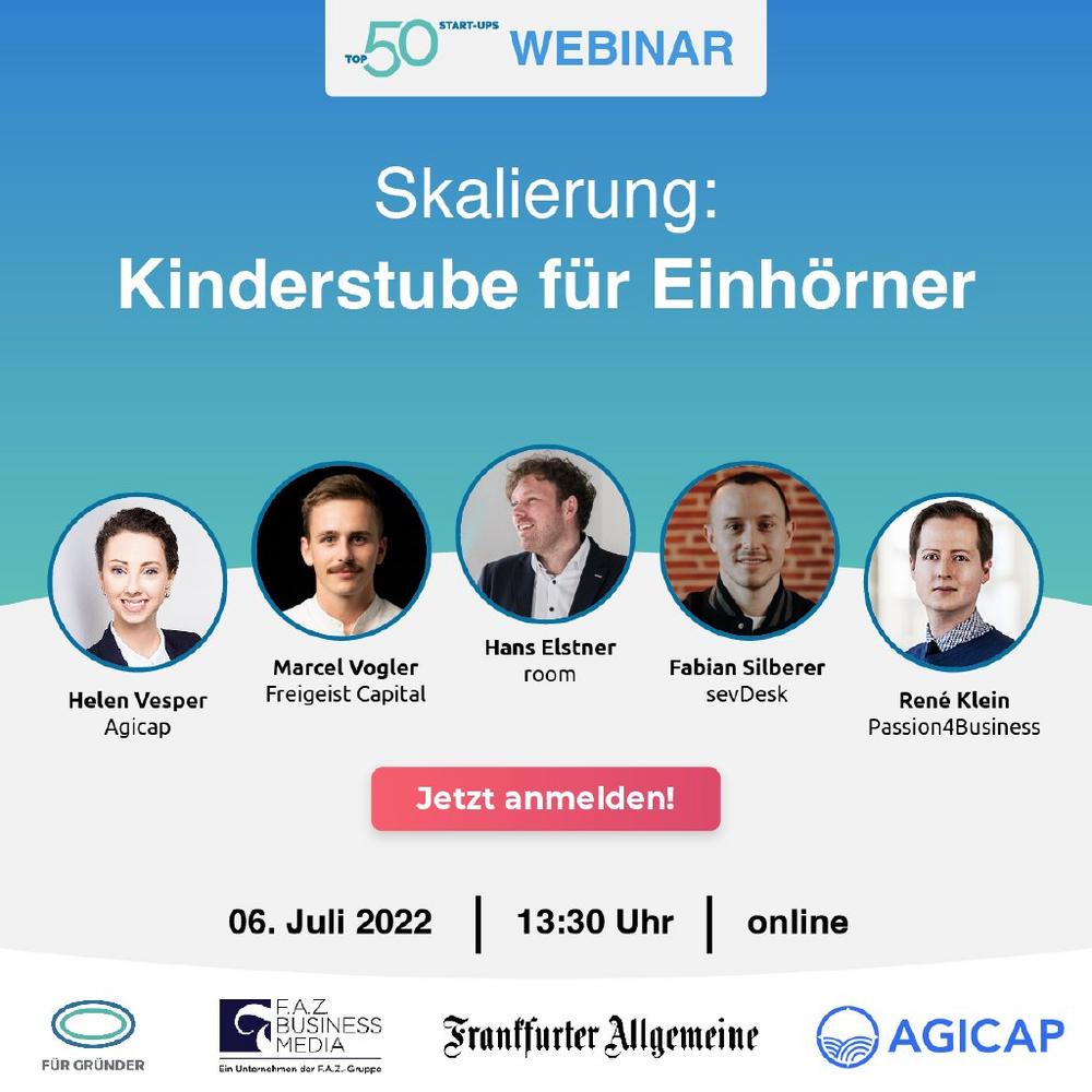 Skalierung: Kinderstube für Einhörner (Webinar | Online)