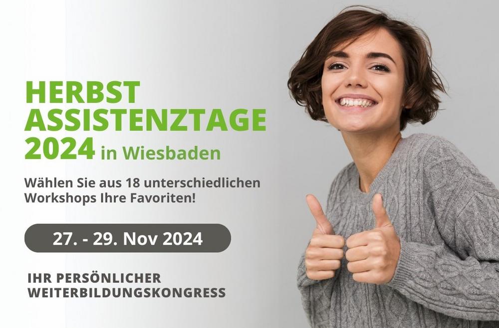 Herbst Assistenztage 2024 – Assistenzkongress in Wiesbaden (Schulung | Wiesbaden)