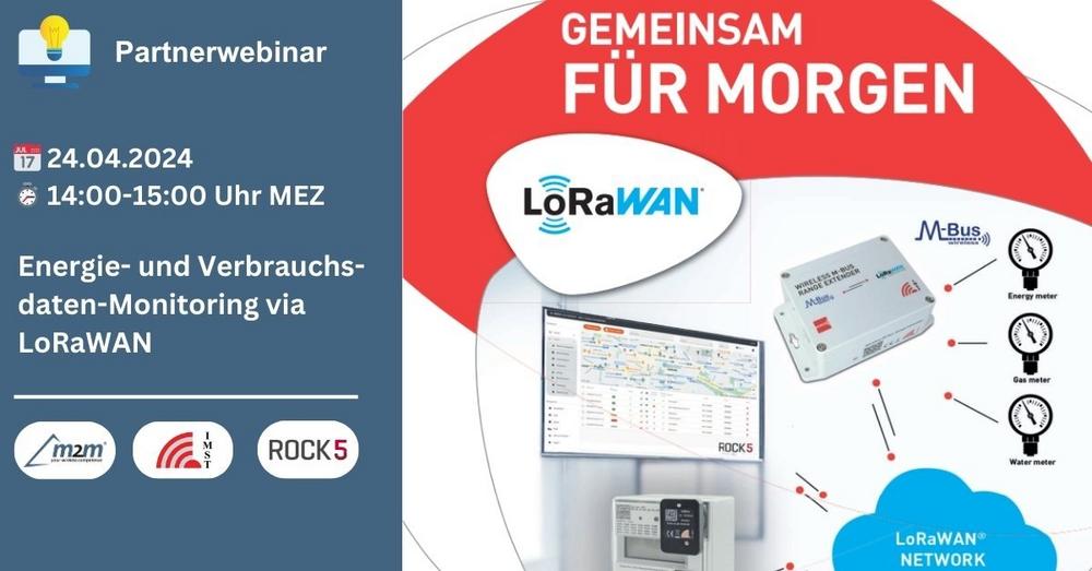 Partnerwebinar: Energie- und Verbrauchsdaten-Monitoring via LoRaWAN (Webinar | Online)