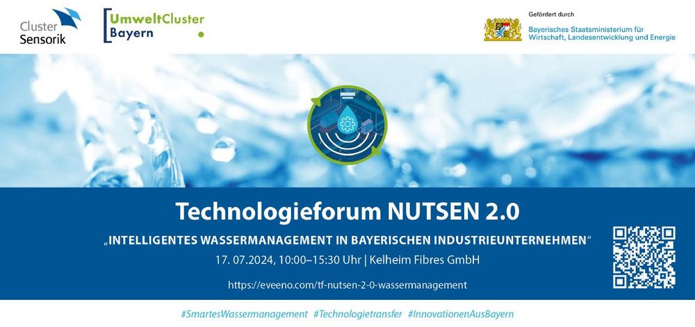 Technologieforum NUTSEN 2.0 – Intelligentes Wassermanagement in bayerischen Industrieunternehmen (Konferenz | Kelheim)