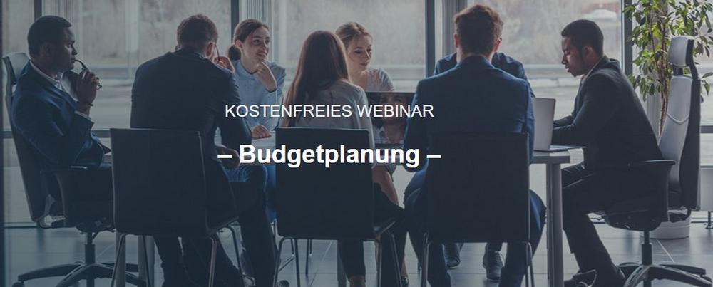 Kostenfreies Webinar: „Budgetplanung – Schluss mit Excel-Tabellen – Planung jetzt automatisieren“ (Webinar | Online)