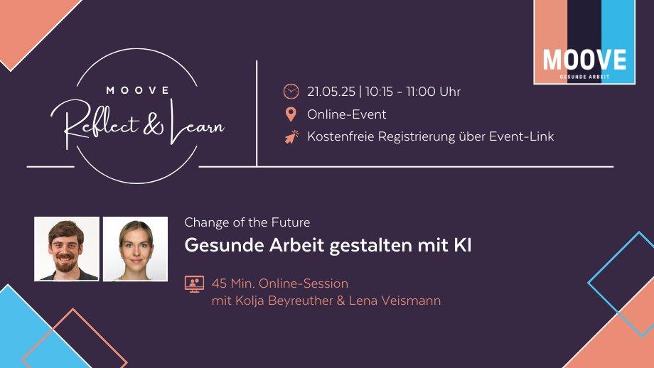 Change of the Future: Gesunde Arbeit gestalten mit KI (Webinar | Online)