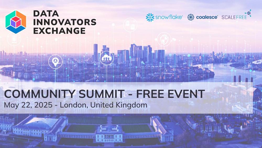 Data Innovators Exchange Community Summit London (Workshop | London)