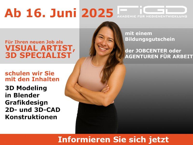 Mit Blender und Adobe zum Profi: Ihre 100 % geförderte Kreativweiterbildung (Schulung | Berlin)