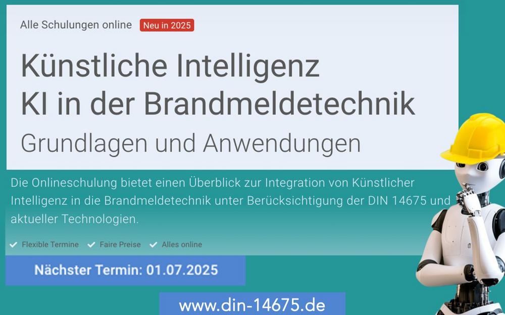 Künstliche Intelligenz KI in der Brandmeldetechnik – Grundlagen und Anwendungen (Schulung | Online)