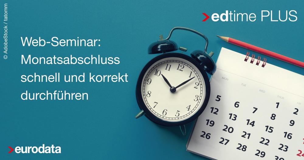 Monatsabschluss edtime PLUS (Webinar | Online)