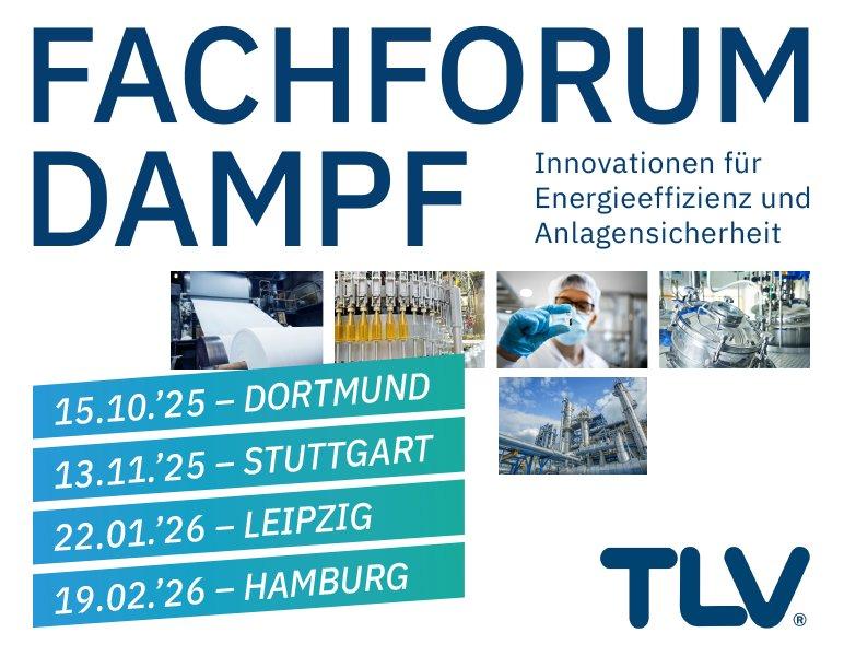 Fachforum Dampf: Innovationen für Energieeffizienz und Anlagensicherheit | Stuttgart (Konferenz | Stuttgart)