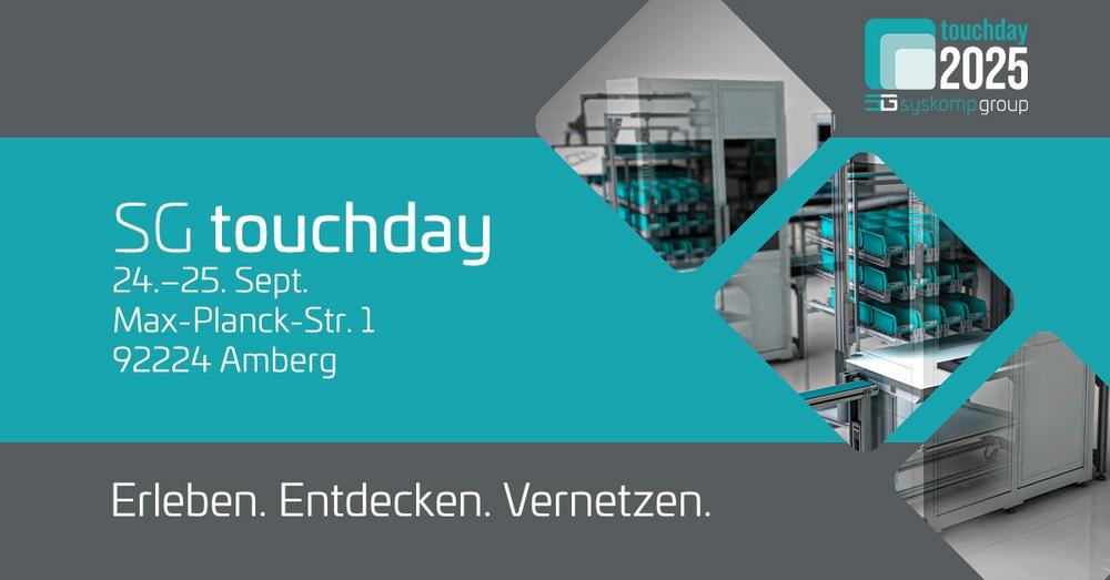 SG touchday 2025 – Ihre Hausmesse für smarte, skalierbare Produktionslösungen in Amberg (Messe | Amberg)