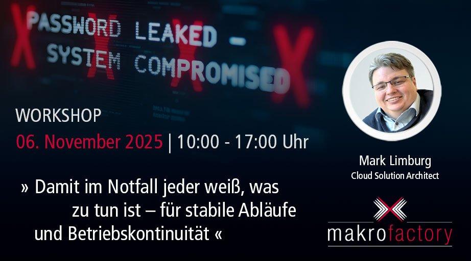 Workshop zum Thema Business Continuity Management (Workshop | Karlsruhe)
