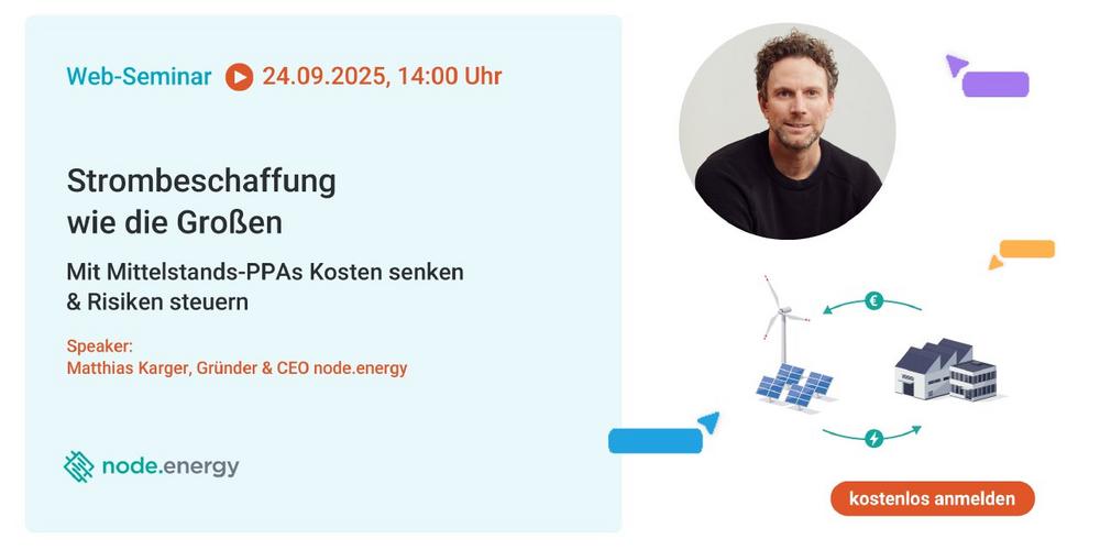 Webinar: Strombeschaffung wie die Großen (Webinar | Online)