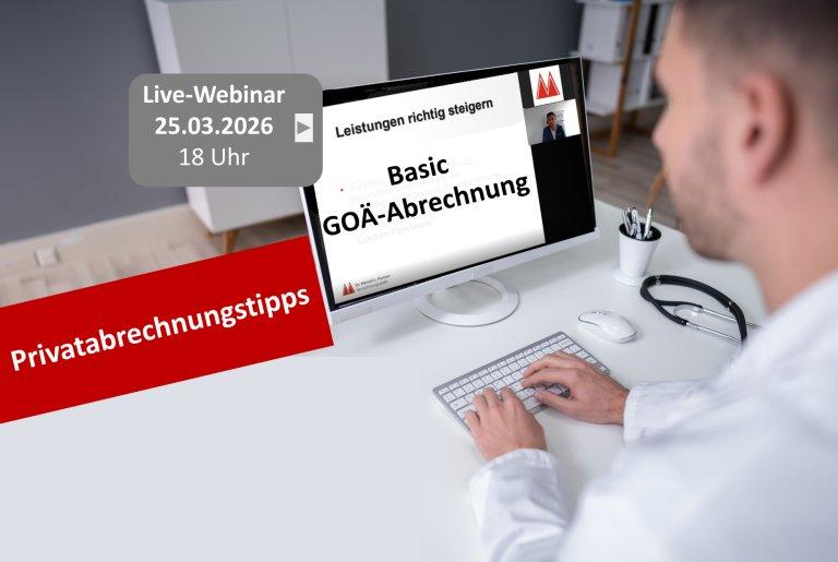 Basic GOÄ-Abrechnung (Webinar | Online)