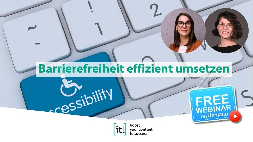 Barrierefreiheit effizient umsetzen (Webinar | Online)
