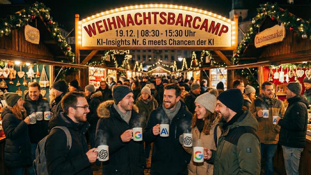 Online – Weihnachts Barcamp – KI-Insights Nr. 6 meets Chancen der KI (Workshop | Online)