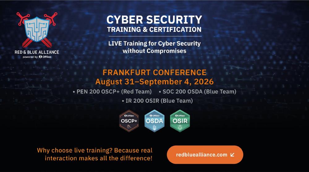 Red & Blue Alliance Conference Frankfurt (Konferenz | Frankfurt am Main)