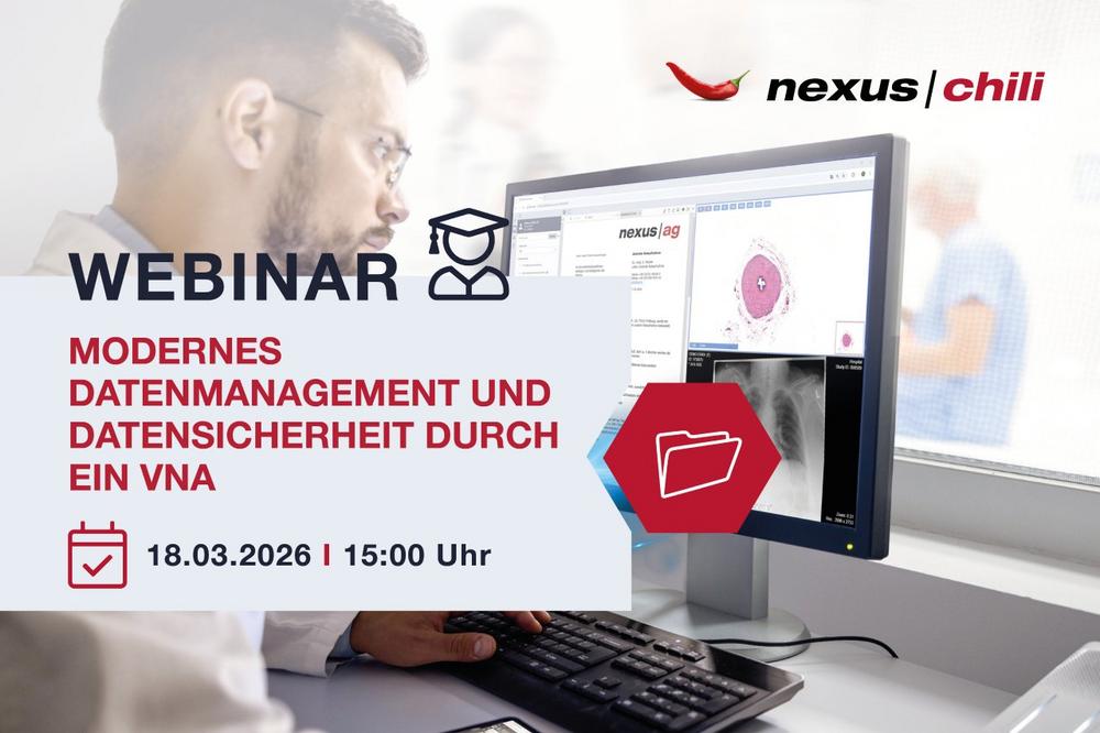 Modernes Datenmanagement und Datensicherheit durch ein Vendor Neutral Archive (VNA) (Webinar | Online)