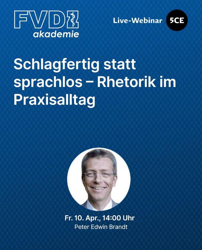 Schlagfertig statt sprachlos – Rhetorik im Praxisalltag (Webinar | Online)