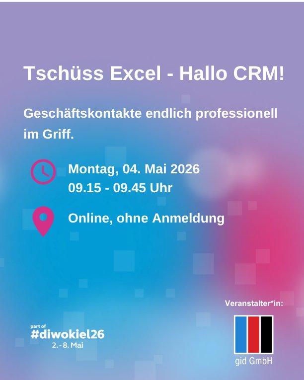 gid bei der digitalen Woche Kiel #diwokiel 2026 (Webinar | Online)