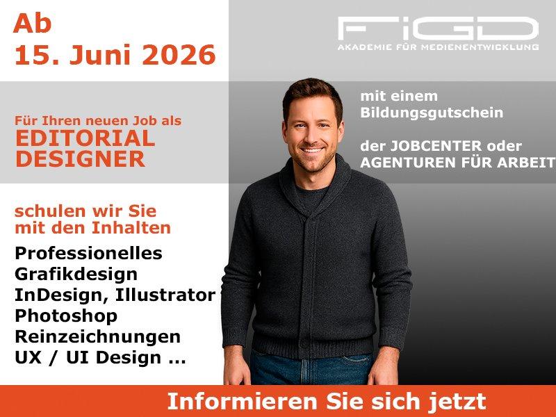 Editorial Designer online werden und kreativ neu durchstarten (Schulung | Online)