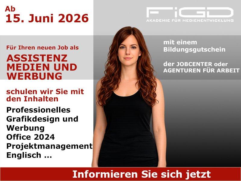 Assistenz Medien und Werbung online lernen und kreativ neu durchstarten (Schulung | Online)