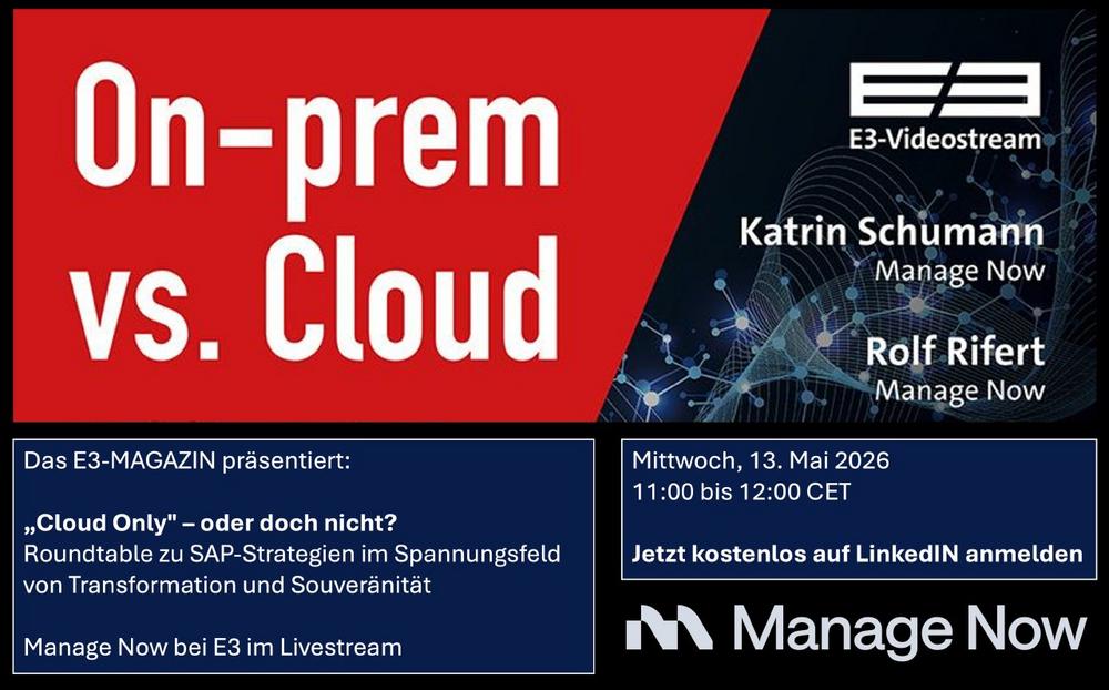 „Cloud Only“ – oder doch nicht? (Webinar | Online)