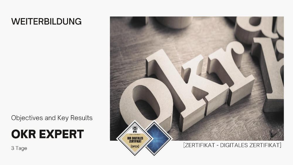 OKR Expert Ausbildung (Seminar | Frankfurt am Main)