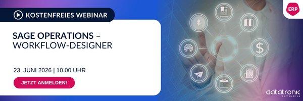Sage Operations – Workflow-Designer (Webinar | Online)