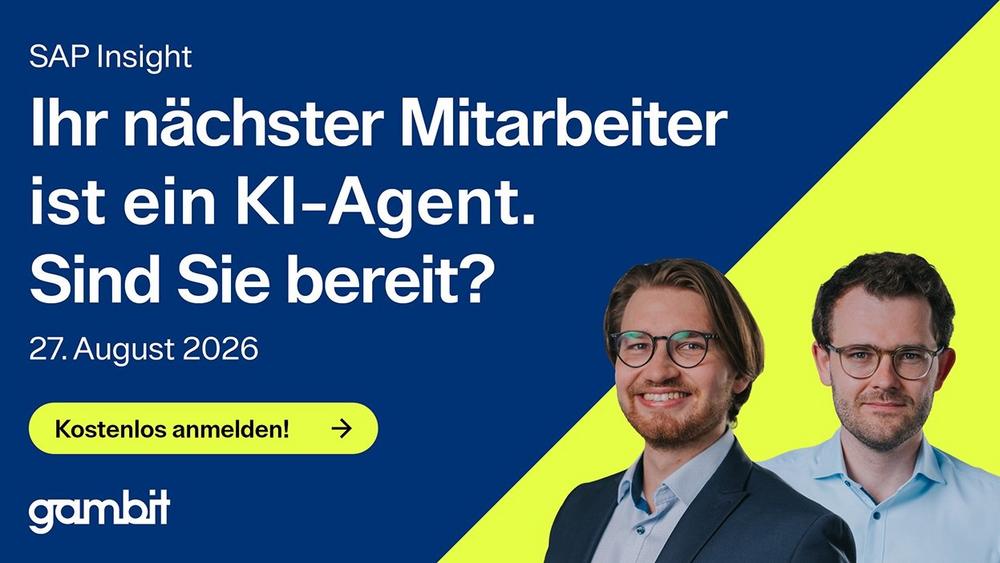KI-Agenten strategisch nutzen: Der Weg zum SAP Autonomous Enterprise (Seminar | Online)