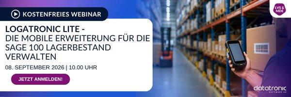 Logatronic Lite – Die mobile Erweiterung für die Sage 100 | Lagerbestand verwalten (Webinar | Online)